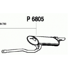 P6805 FENNO Глушитель выхлопных газов конечный