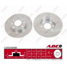 C3X028ABE ABE Тормозной диск