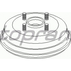 300 491 TOPRAN Тормозной барабан