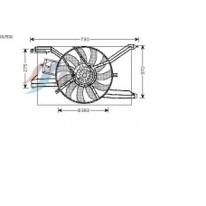 OL7532 GERI Вентилятор, охлаждение двигателя