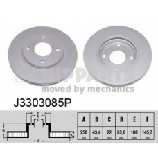 J3303085P NIPPARTS Тормозной диск