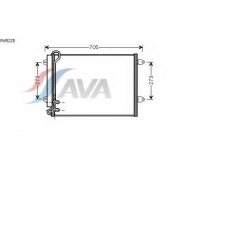 VW5225 AVA Конденсатор, кондиционер