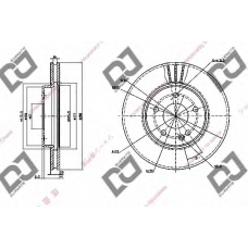 BD1139 DJ PARTS Тормозной диск