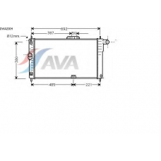 DWA2004 AVA Радиатор, охлаждение двигателя