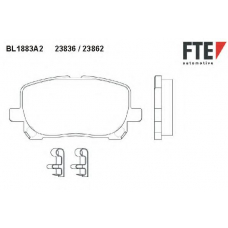BL1883A2 FTE Комплект тормозных колодок, дисковый тормоз
