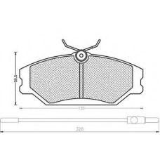 430216170326 MAGNETI MARELLI Комплект тормозных колодок, дисковый тормоз