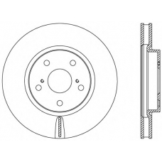 BDR2462.20 OPEN PARTS Тормозной диск