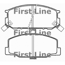 FBP1566 FIRST LINE Комплект тормозных колодок, дисковый тормоз