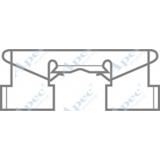 KIT262 APEC Комплектующие, тормозные колодки
