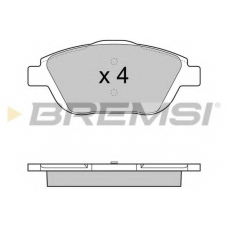 BP3428 BREMSI Комплект тормозных колодок, дисковый тормоз