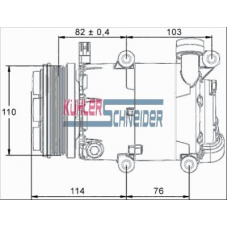 8410571 KUHLER SCHNEIDER Компрессор, кондиционер