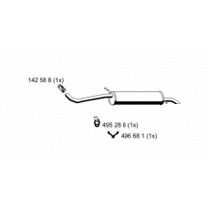 645119 ERNST Глушитель выхлопных газов конечный