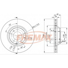 BD-3324 FREMAX Тормозной диск