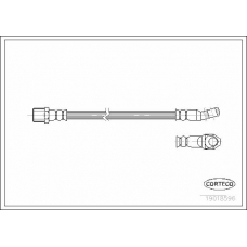 19018596 CORTECO Тормозной шланг