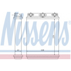 72016 NISSENS Теплообменник, отопление салона