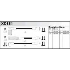 XC181 QUINTON HAZELL Комплект проводов зажигания