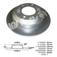 IBP-1K12 IPS Parts Тормозной диск