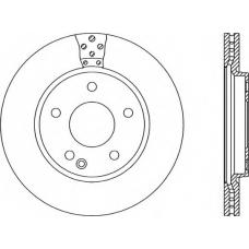 BDA1951.20 OPEN PARTS Тормозной диск