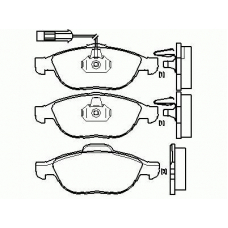 T1482 PAGID Комплект тормозных колодок, дисковый тормоз