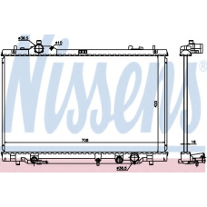 646819 NISSENS Радиатор, охлаждение двигателя
