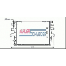 1310071 KUHLER SCHNEIDER Радиатор, охлаждение двигател