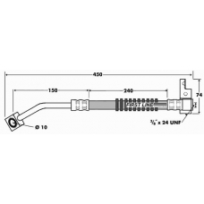 FBH7415 FIRST LINE Тормозной шланг