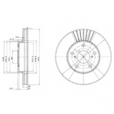 BG3856 DELPHI Тормозной диск