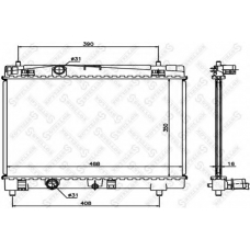 10-26321-SX STELLOX Радиатор, охлаждение двигателя