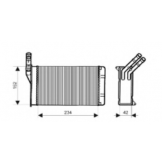 QHR2102 QH Benelux Теплообменник, отопление салона