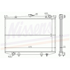 62988 NISSENS Радиатор, охлаждение двигателя