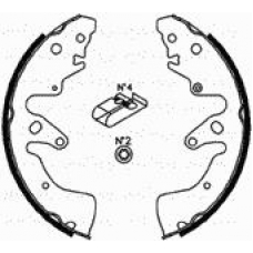 153-407 CIFAM Комплект тормозных колодок