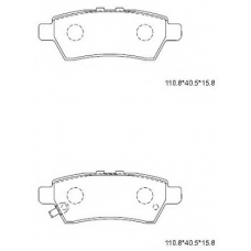 KD1788 ASIMCO Комплект тормозных колодок, дисковый тормоз