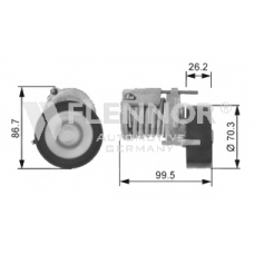 FA20904 FLENNOR Натяжная планка, поликлиновой ремень