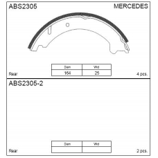 ABS2305 Allied Nippon Колодки барабанные