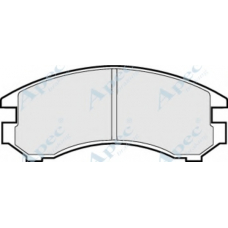 PAD588 APEC Комплект тормозных колодок, дисковый тормоз