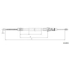 10.6853 CABOR Трос, стояночная тормозная система