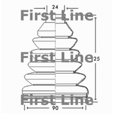 FCB2661 FIRST LINE Пыльник, приводной вал