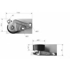 TKR 9294 TIMKEN Натяжной ролик, ремень грм