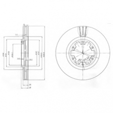 BG3972 DELPHI Тормозной диск