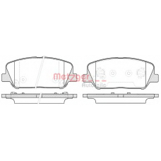 1398.12 METZGER Комплект тормозных колодок, дисковый тормоз