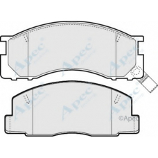 PAD744 APEC Комплект тормозных колодок, дисковый тормоз