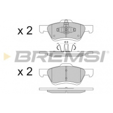 BP3567 BREMSI Комплект тормозных колодок, дисковый тормоз