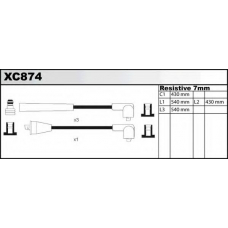 XC874 QUINTON HAZELL Комплект проводов зажигания