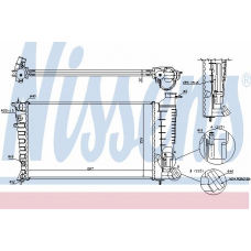 61312A NISSENS Радиатор, охлаждение двигателя
