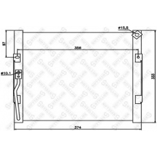 10-45654-SX STELLOX Конденсатор, кондиционер