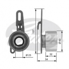 T41150 GATES Натяжной ролик, ремень грм