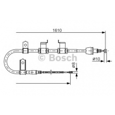 1 987 482 070 BOSCH Трос, стояночная тормозная система