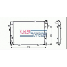 5700461 KUHLER SCHNEIDER Радиатор, охлаждение двигател