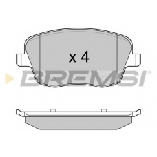 BP2973 BREMSI Комплект тормозных колодок, дисковый тормоз