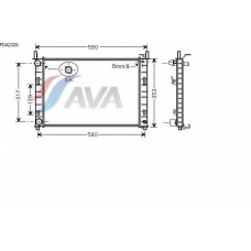 FDA2326 AVA Радиатор, охлаждение двигателя